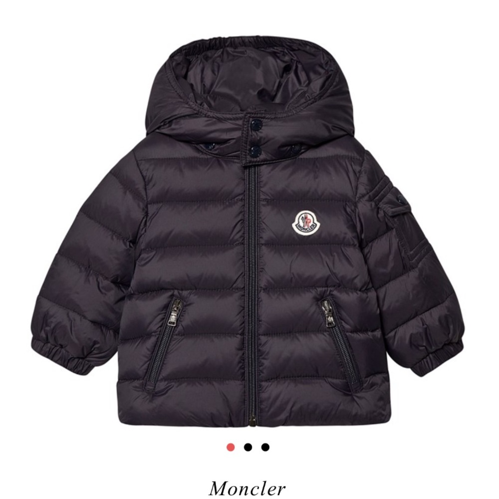 MONCLER 3Y Unisex Berre Giubotto Down Puffer-Gray